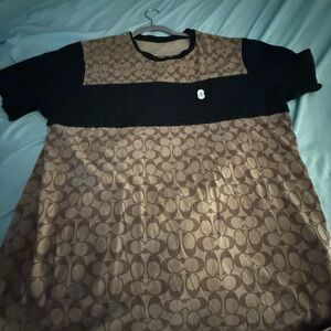 Coach Tan and Black Top